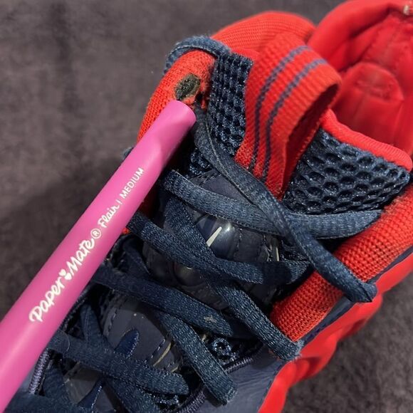 🔥🏀 Nike Little Posite Pro GS “USA Special Edition” CZ2520-600 Big Boy 7Y - EUC - Picture 15 of 15